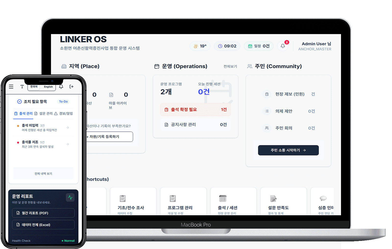 소멸인구 지역 주민사업
증진 플랫폼