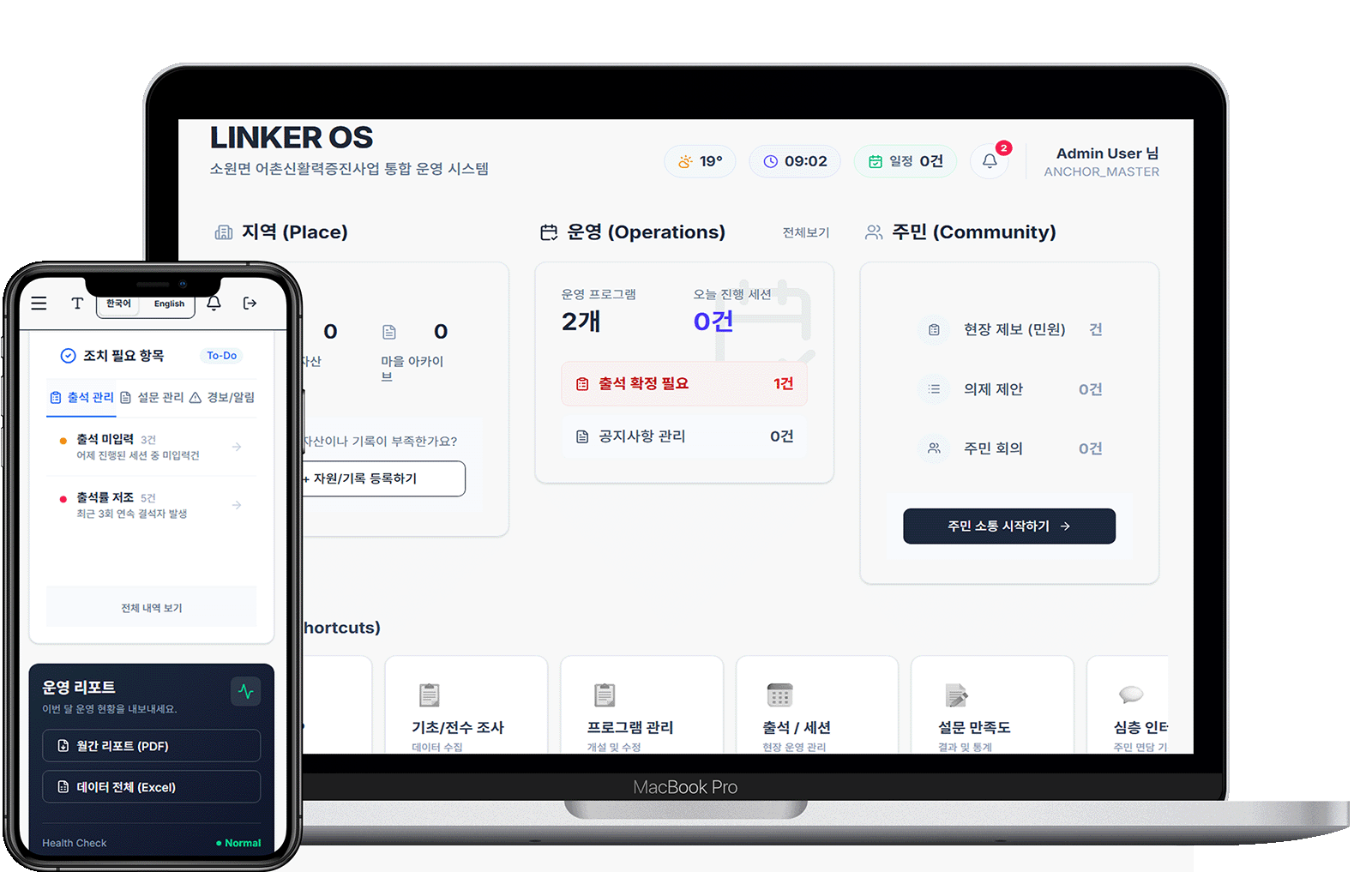 소멸인구 지역 주민사업
증진 플랫폼
